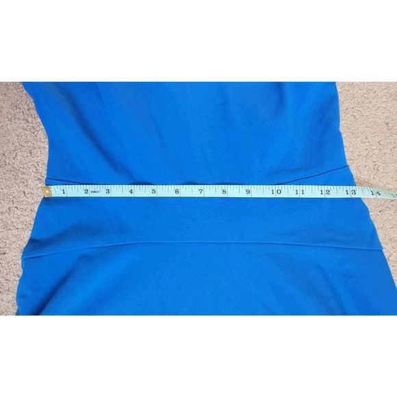 Diane Von Furstenberg Dress Mini Women’s 6 Blue Delyse Zipper Back - Picture 12 of 14